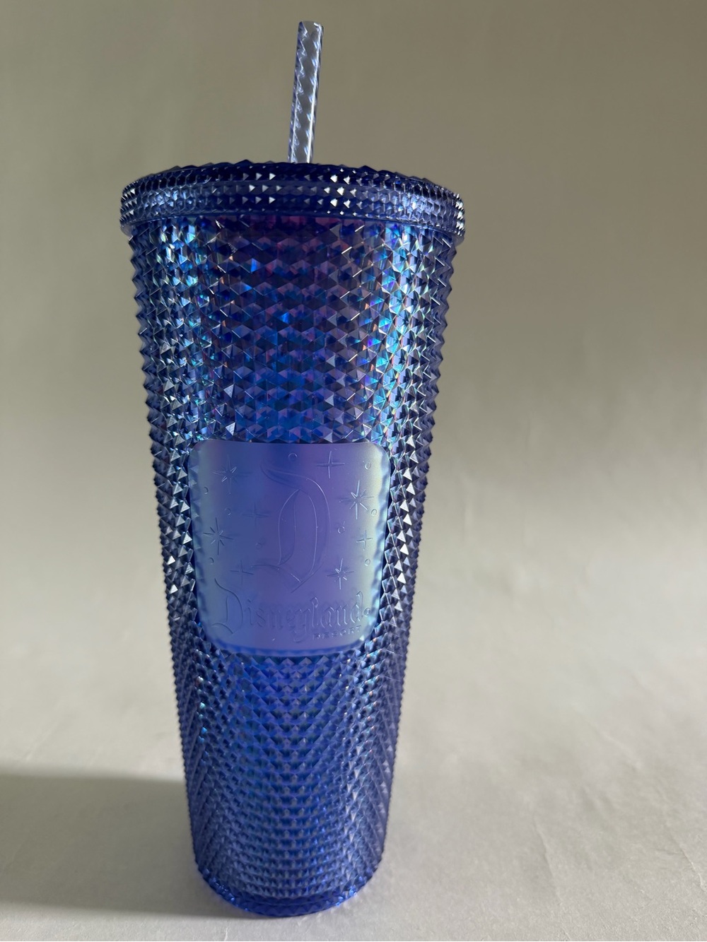 Disney Iridescent Studded Blue Tumbler with Lid